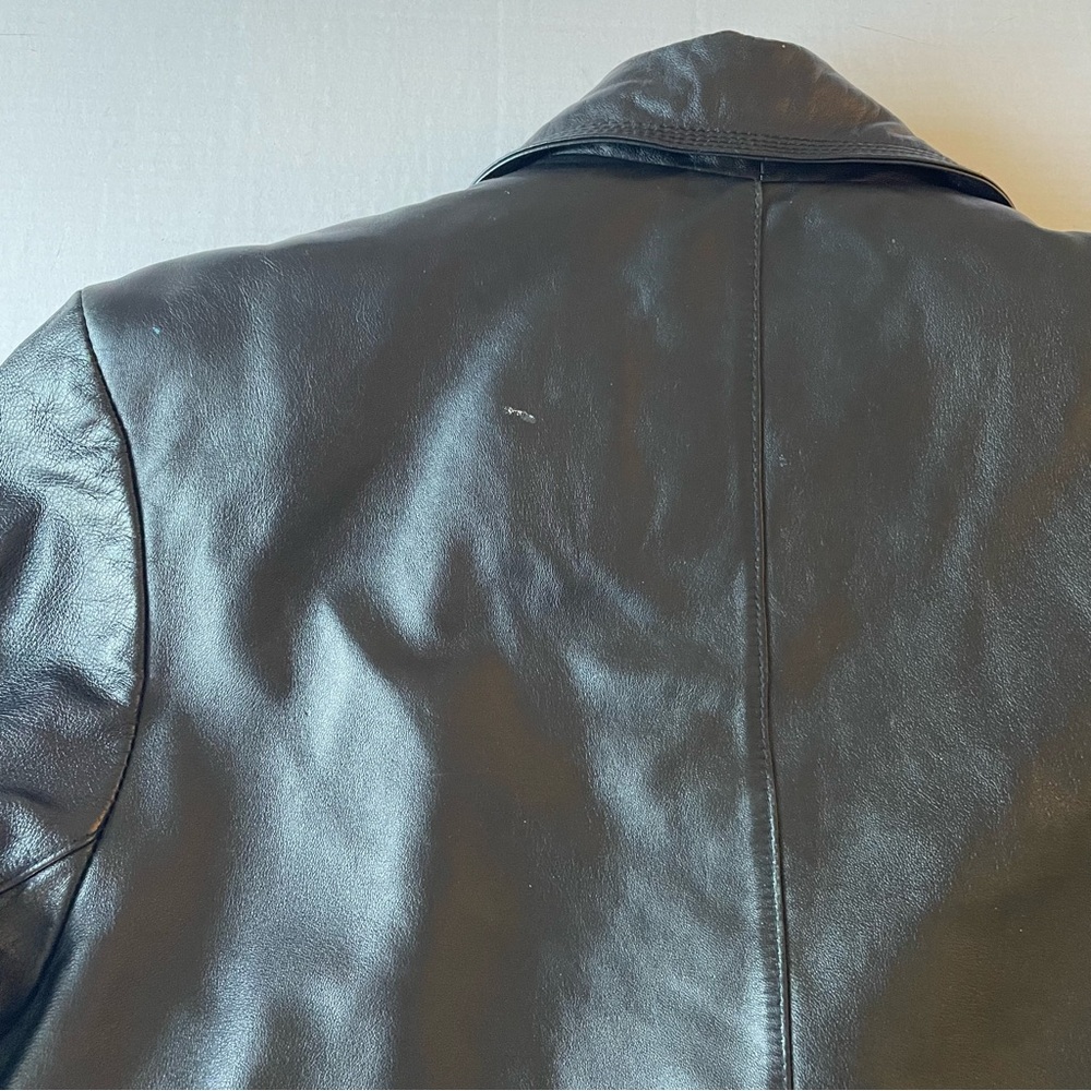 Wilsons Leather Pelle Studio Black Moto Jacket Vintage Y2K Quilt Lining 80’s - Picture 12 of 15